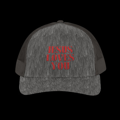 Jesus Loves You Snapback Trucker Cap