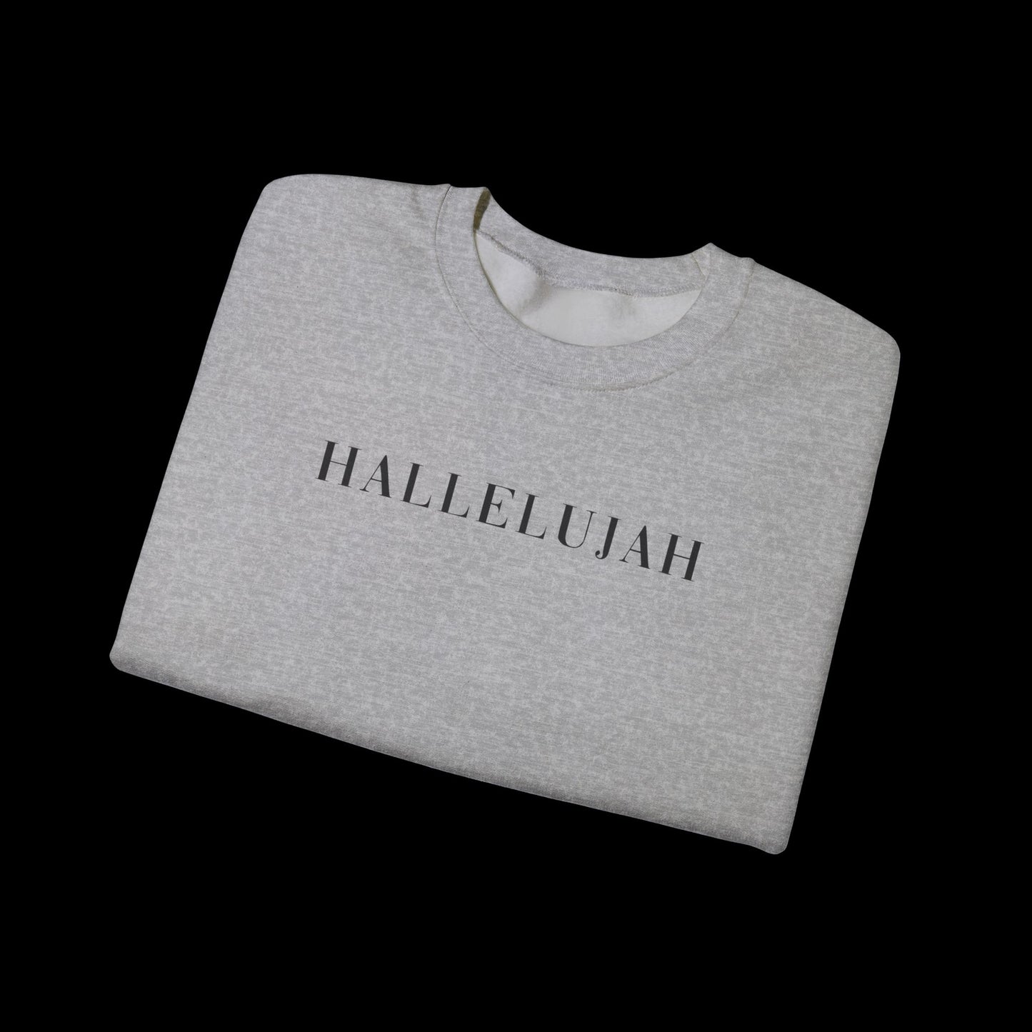 Hallelujah Unisex Sweatshirt, Cozy Crewneck, Inspirational Gift, Everyday Wear, Church Apparel, Relaxed Style