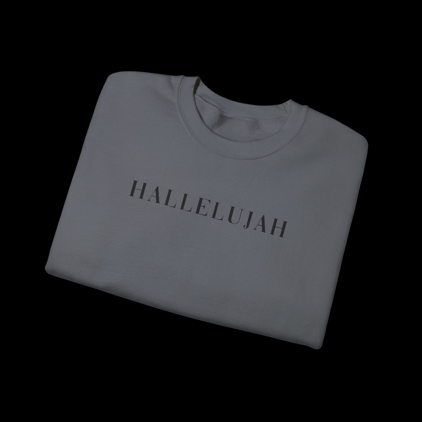 Hallelujah Unisex Sweatshirt, Cozy Crewneck, Inspirational Gift, Everyday Wear, Church Apparel, Relaxed Style