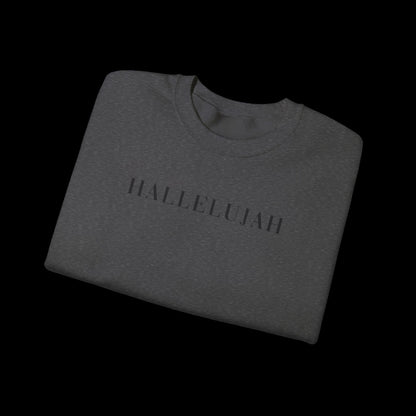 Hallelujah Unisex Sweatshirt, Cozy Crewneck, Inspirational Gift, Everyday Wear, Church Apparel, Relaxed Style