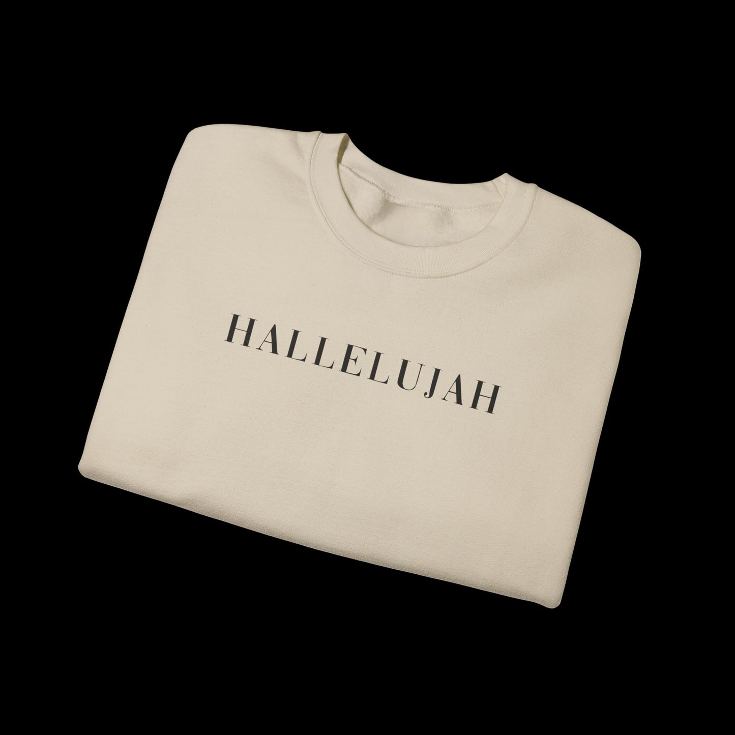 Hallelujah Unisex Sweatshirt, Cozy Crewneck, Inspirational Gift, Everyday Wear, Church Apparel, Relaxed Style