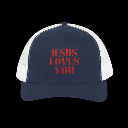 Jesus Loves You Snapback Trucker Cap