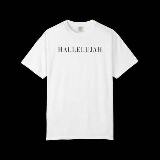 Hallelujah Graphic T-Shirt | Unisex Vintage Tee for Faith & Adventure | Perfect for Casual Wear, Gifts, Church Events, or Summer Outings