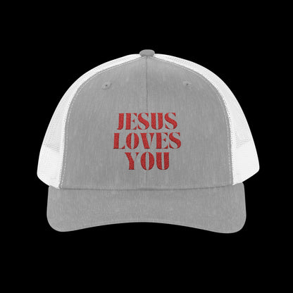 Jesus Loves You Snapback Trucker Cap