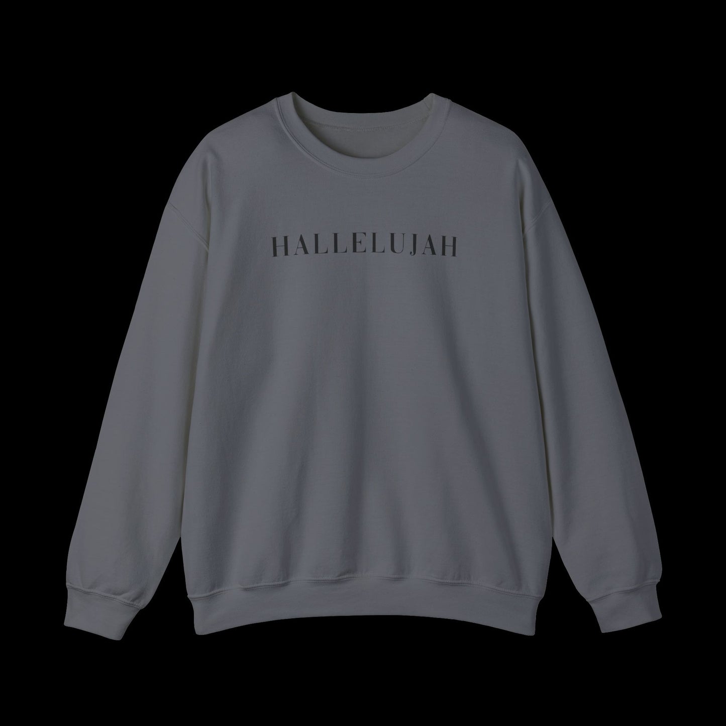 Hallelujah Unisex Sweatshirt, Cozy Crewneck, Inspirational Gift, Everyday Wear, Church Apparel, Relaxed Style