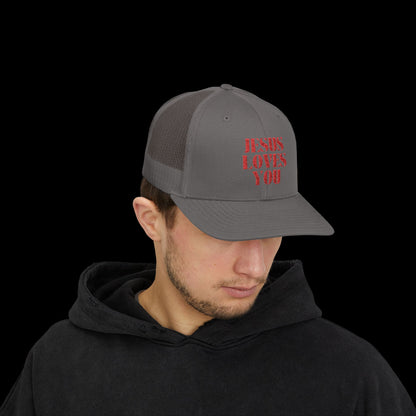 Jesus Loves You Snapback Trucker Cap