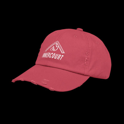 Unisex Distressed Cap with 'INNERCOURT' Design