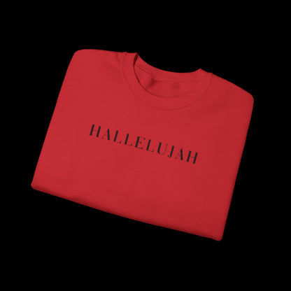 Hallelujah Unisex Sweatshirt, Cozy Crewneck, Inspirational Gift, Everyday Wear, Church Apparel, Relaxed Style