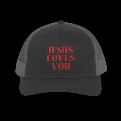 Jesus Loves You Snapback Trucker Cap