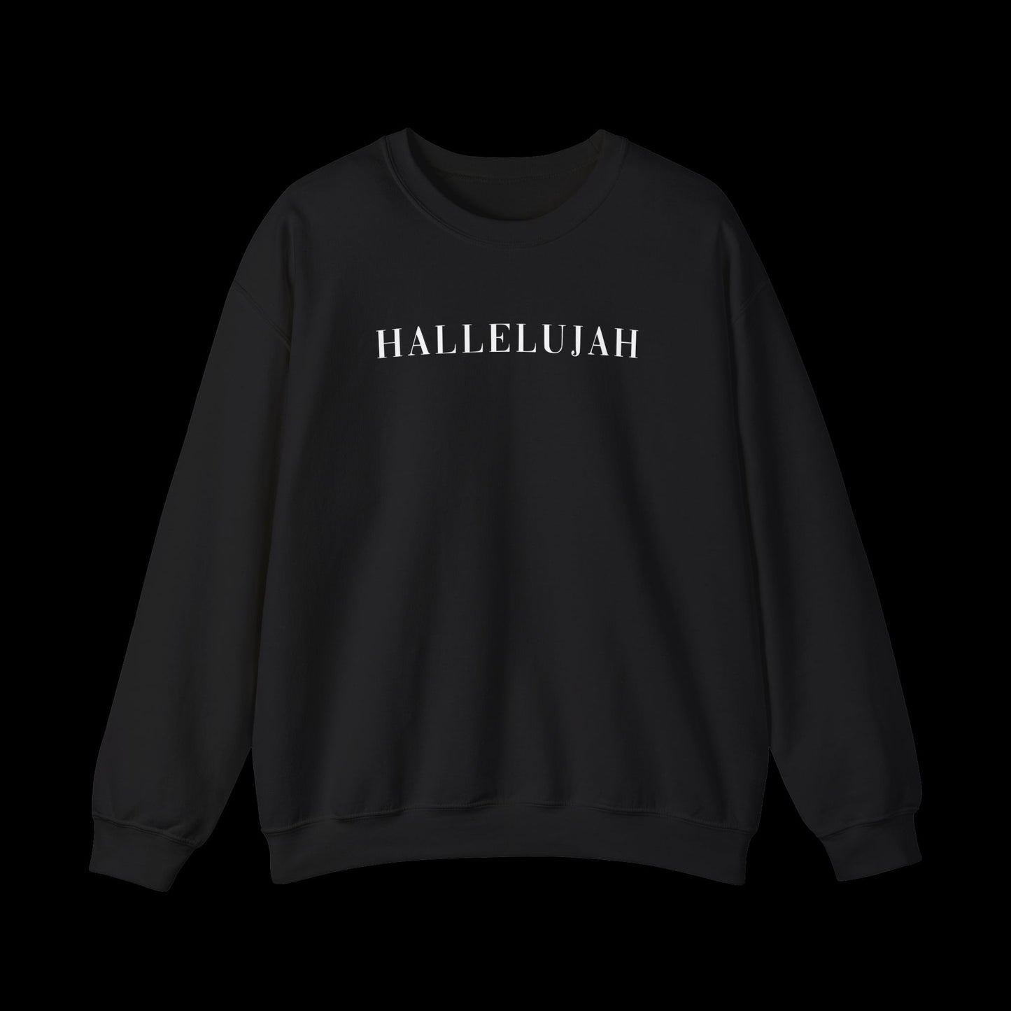 Hallelujah Unisex Sweatshirt, Cozy Crewneck, Inspirational Gift, Everyday Wear, Church Apparel, Relaxed Style