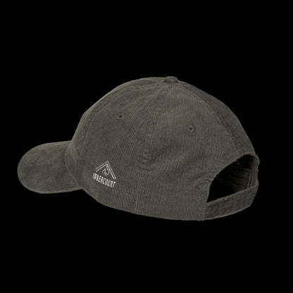 Vintage Corduroy Cap with 'Hallelujah' Embroidery, Casual Hat, Gift for Music Lovers, Trendy Accessory, Holiday Apparel