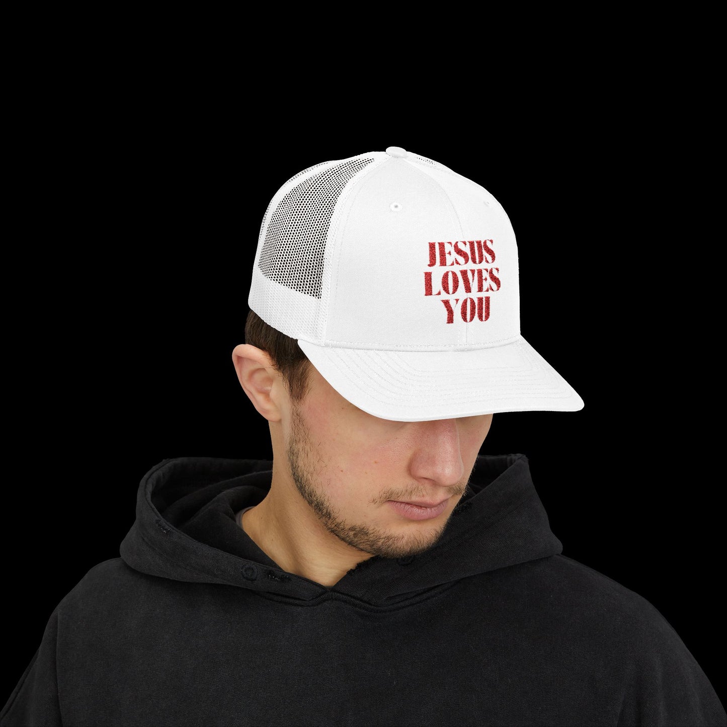 Jesus Loves You Snapback Trucker Cap