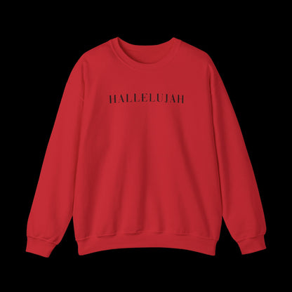 Hallelujah Unisex Sweatshirt, Cozy Crewneck, Inspirational Gift, Everyday Wear, Church Apparel, Relaxed Style