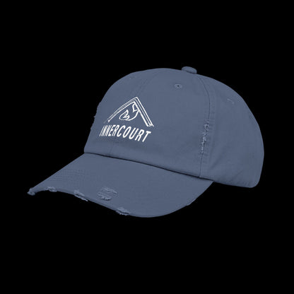 Unisex Distressed Cap with 'INNERCOURT' Design