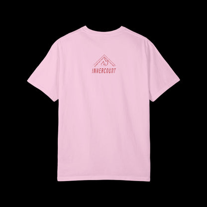 Curved Jesus Loves You Unisex Garment-Dyed T-shirt, Faith Tee, Christian Shirt, Inspirational Apparel, Casual Wear, Gift for Believers