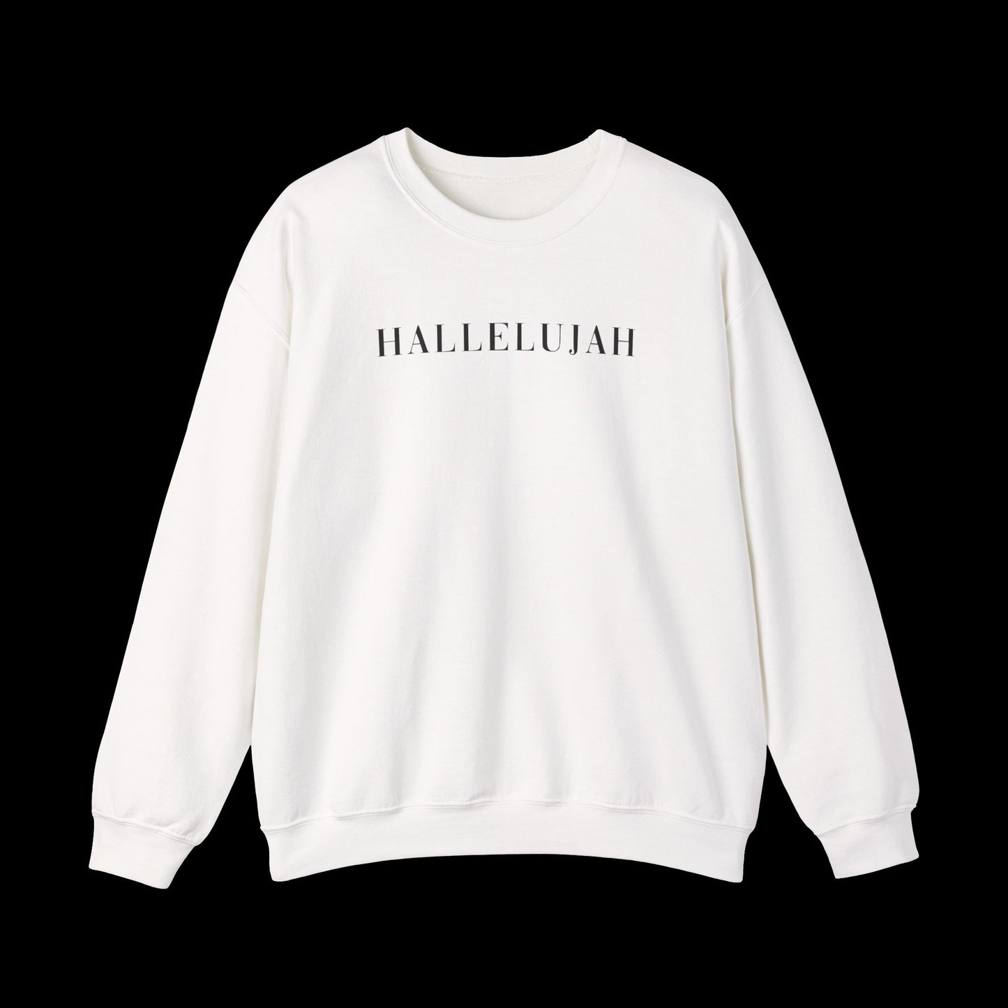 Hallelujah Unisex Sweatshirt, Cozy Crewneck, Inspirational Gift, Everyday Wear, Church Apparel, Relaxed Style