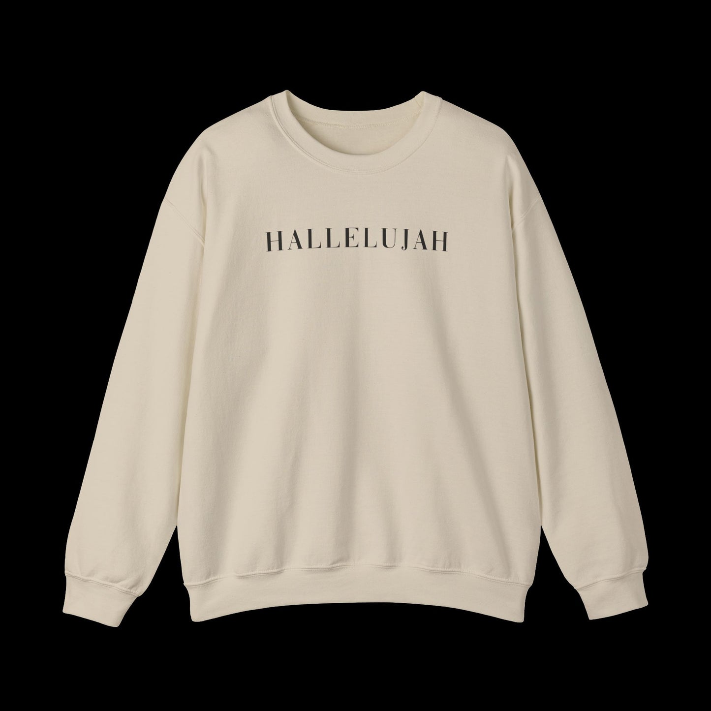 Hallelujah Unisex Sweatshirt, Cozy Crewneck, Inspirational Gift, Everyday Wear, Church Apparel, Relaxed Style