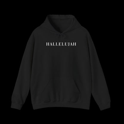 Hallelujah Hooded Sweatshirt | Comfort Wear, Unisex Fashion, Faith-Inspired Apparel, Cozy Gift, Relaxed Style
