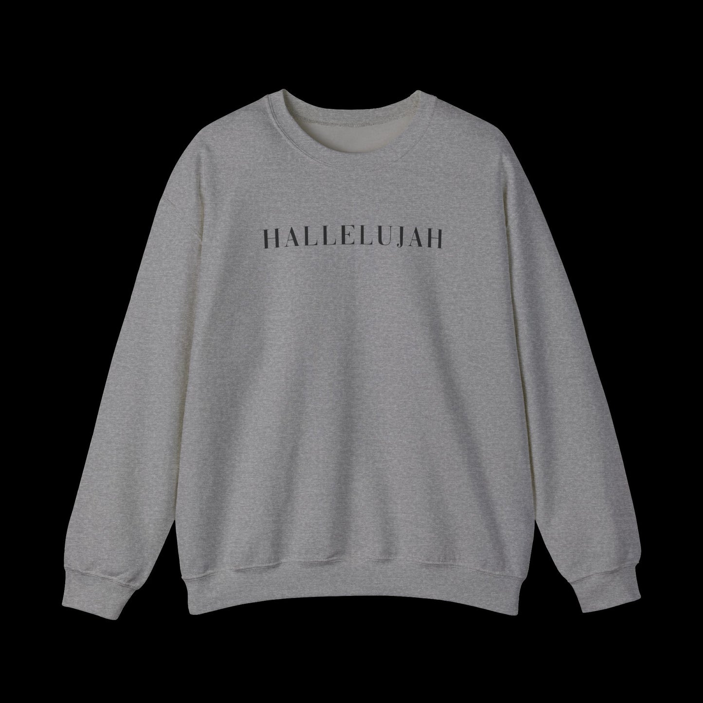 Hallelujah Unisex Sweatshirt, Cozy Crewneck, Inspirational Gift, Everyday Wear, Church Apparel, Relaxed Style