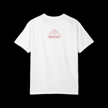 Curved Jesus Loves You Unisex Garment-Dyed T-shirt, Faith Tee, Christian Shirt, Inspirational Apparel, Casual Wear, Gift for Believers