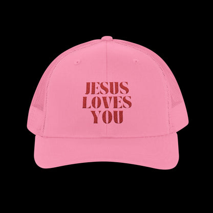 Jesus Loves You Snapback Trucker Cap