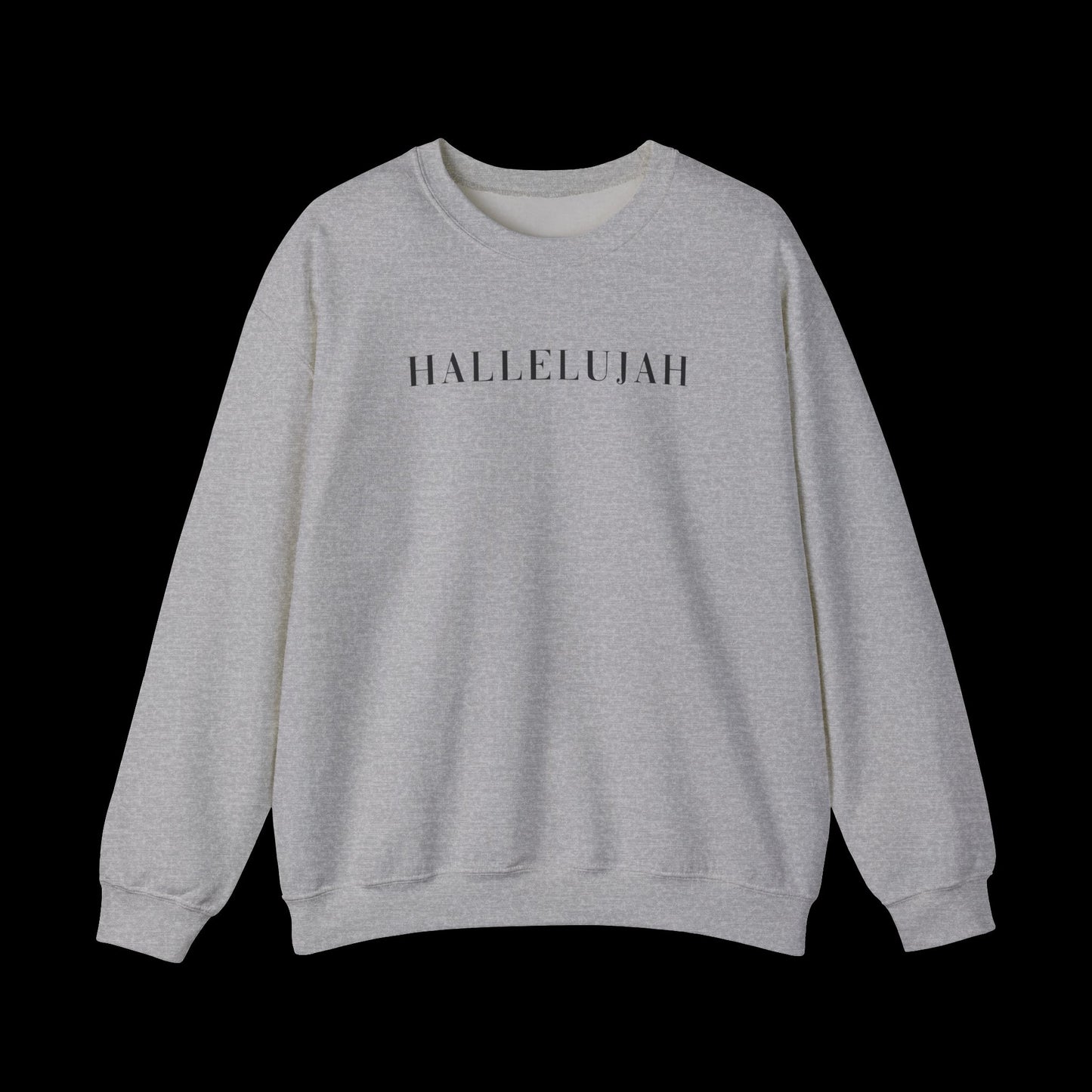 Hallelujah Unisex Sweatshirt, Cozy Crewneck, Inspirational Gift, Everyday Wear, Church Apparel, Relaxed Style