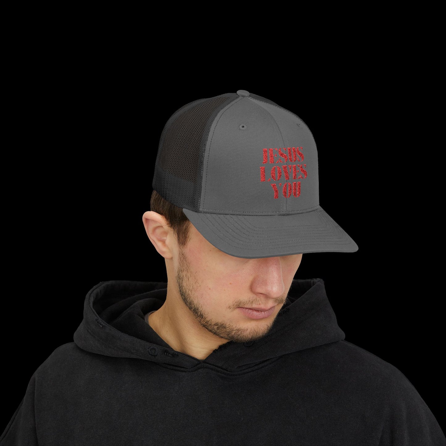 Jesus Loves You Snapback Trucker Cap