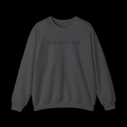 Hallelujah Unisex Sweatshirt, Cozy Crewneck, Inspirational Gift, Everyday Wear, Church Apparel, Relaxed Style
