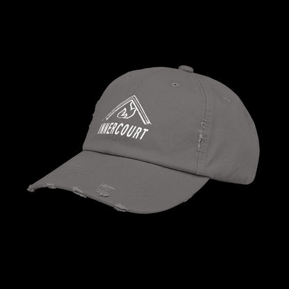 Unisex Distressed Cap with 'INNERCOURT' Design