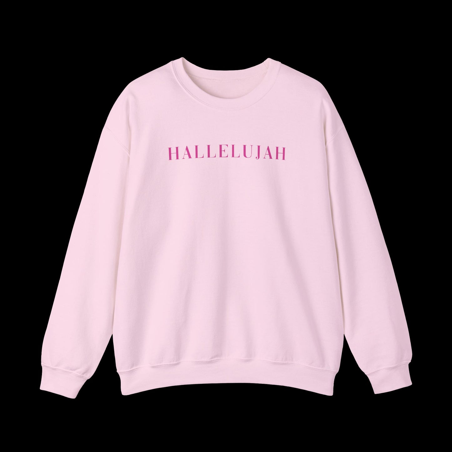 Hallelujah Unisex Sweatshirt, Cozy Crewneck, Inspirational Gift, Everyday Wear, Church Apparel, Relaxed Style